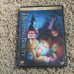 Disney Sleeping Beauty DVD with Blue and Red Cover